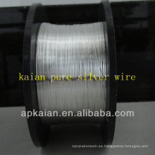 Hebei anping KAIAN 0.1mm alambre 9999 alambre de plata puro